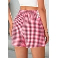 thumbnail image 4 of PRETTYGARDEN Womens Shorts Boxers 2025 Summer Gingham Pajama Lounge Sleep Y2K Plaid Pj Shorts Beach Bottoms, 4 of 7