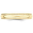 thumbnail image 3 of 10k Yellow Gold 4mm Milgrain Half Round Wedding Band Size 9.5, 3 of 4