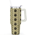thumbnail image 2 of Cute Dog Design 40oz Tumbler with Handle - Double Wall Insulated Coffee Mug for Women - Dog Mom Gift Travel Cup with Straw, 2 of 7