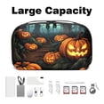 thumbnail image 3 of Pumpkin Charger Case USB Organizer Wire Cord Travel Organizer Cord Case, Oxford Cloth Waterproof Electronics Digital Storage Bag, 5.9x9.44x3.14 in., 3 of 6