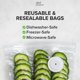 thumbnail image 3 of Bolsas selladoras al vacío Chef Preserve reutilizables, 30 pequeñas, 8 x 10 pulgadas, 3 of 6