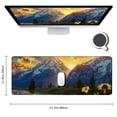thumbnail image 2 of FANNA Sunset Mountain Flowers Mouse Pad Durable Keyboard Mat for Gamer/Desktop/Office/Home 31.5 x 11.8 Inch Large Gaming Mouse Pad 31.5x11.8 in, 2 of 6
