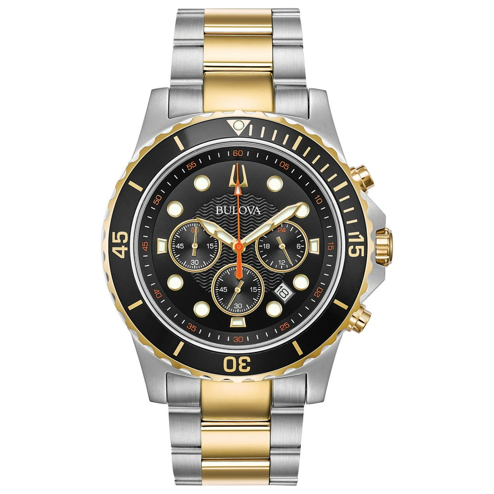 Bulova - Bulova Men's Two Tone Chronograph Watch - Walmart.com