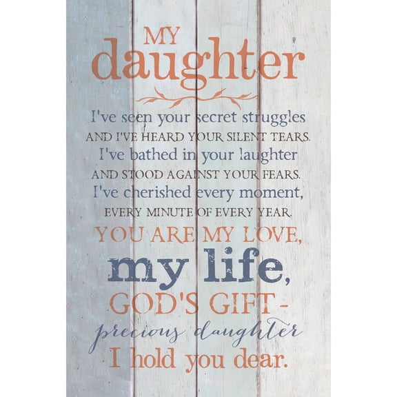 My Daughter…New Horizons Wood Plaque with Easel