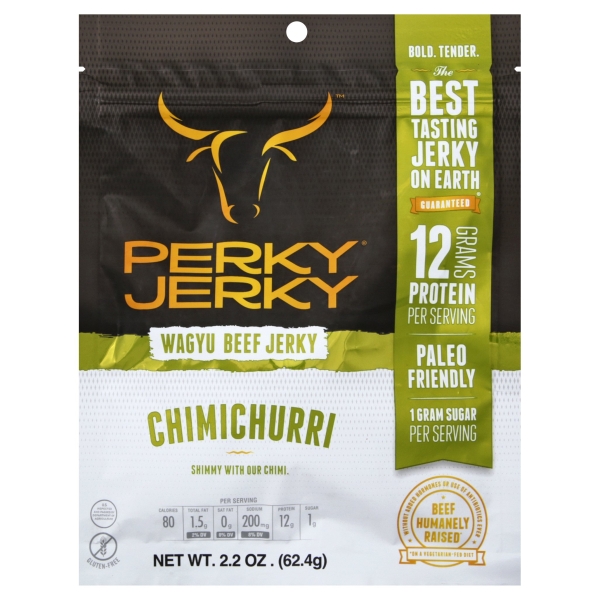 (Price/case)Perky Jerky Wagyu Beef Jerky Case of 8 2.02 OZ