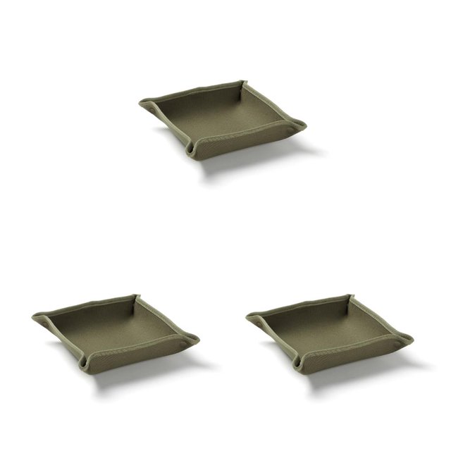 Greeniant Bandeja de almacenamiento de lona para acampar al aire libre, soporte portátil, organizador de de desechos antiarañazos, Type1 NO1
