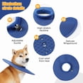 thumbnail image 6 of Newborn Dog Recovery Collar,Doggie Mesh Fabric Soft Cone Collar Alternative After Surgery,Adjustable,Breathable E Collar for Large/Medium/Small Dogs Cats, 6 of 7