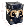 thumbnail image 5 of Aries Constellation Foldable Car Trash Can with Lid, Leak-Proof Mini Trash Can, Car Trash Bin, Trash Can for Car with Hanging Storage Bag, 5 of 6