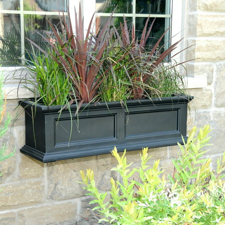 Fairfield Window Box 3FT Black (Best Types Of Flowers For Window Boxes)