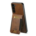 thumbnail image 5 of Designed for Samsung Galaxy A14 5G Case, Premium PU Leather Back + TPU Frame Magnetic Closure Card Slots Back Bag Shockproof Drop Protective Kickstand Phone Case Cover for Galaxy A14 5G, Brown, 5 of 8