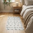 thumbnail image 3 of ODIKA 2'x3' Blue Gray Swedish Stripe Handwoven Rainbow Washable Throw Rug Geometric Minimalist Scandinavian Modern Repeating Non-Slip, Low Profile, Flatwoven, Easy Care for Hallway, Study Room, 3 of 7