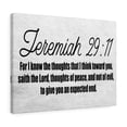 thumbnail image 6 of Scripture Walls  For I Know the Thoughts Jeremiah 29:11 Bible Verse Canvas Christian Wall Art Ready to Hang Unframed, 6 of 7