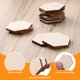 thumbnail image 4 of EeaseMX Artibetter - 100 piezas de recortes hexagonales de madera de 25 mm, rodajas de madera, virutas recortadas, suministros para manualidades de madera, adornos y decoración., 4 of 7