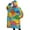 Colorful Cartoon Dinosaurs-2, variant on Oversized Wearable Blanket Hoodie,Colorful Cartoon Dinosaurs Geometric Pattern Sherpa Blanket Hoodie with Super Pockets,Super Warm Fuzzy Pullover for Women & Men