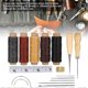 thumbnail image 3 of Leather Hand Sewing DIY Stitching Craft Tool Thimble Measuring Tape Awl Accessory Set, 3 of 3