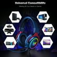 thumbnail image 4 of ONIKUMA X10 Wired Headphones Surround Sound Stereo Headsets Over-ear Game, 4 of 8