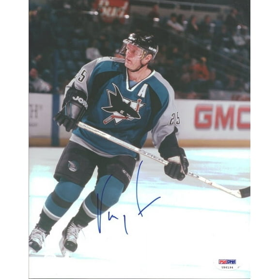 Vincent Damphousse Autographed 8x10 Photo San Jose Sharks PSA/DNA #U96194