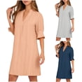 thumbnail image 6 of ZACPNCV Womens Satin Chemise Spaghetti Straps Lace Trim Lightweight Short Nightgown for Summer Sleepwear Comfortable and Elegant, 6 of 6