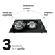 thumbnail image 4 of Parrilla de Gas 2 Quemadores Empotrable MAYWARE HY-3000G, 4 of 9