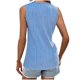 thumbnail image 3 of Puntoco Camisetas ajustadas para mujer, blusas sexys de cuello redondo sin mangas, blusas de tubo plisadas con agujeros para mujer, 3 of 4