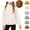 White, variant on Mfakffe Girls Stand‑Collar Zip‑Up Jacket Winter Warmth Plush Outerwear Lightweight Windproof Layering Garment for Daily Wear