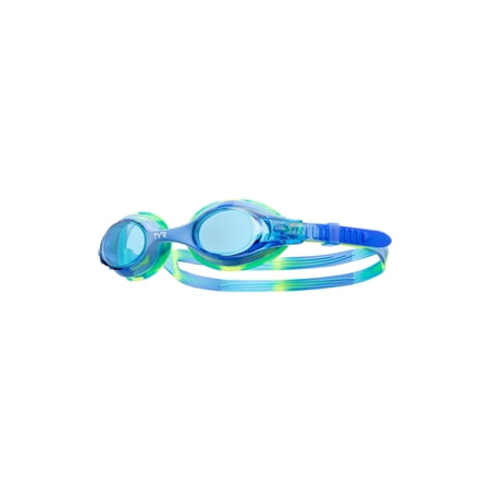 TYR Youth Fit Swimple Tie Dye Non-Mirrored Swim Goggle - Blue/Green