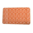 thumbnail image 1 of Nantucket Greeko Simple Orange Geometric Print Bath Mat, 1 of 5