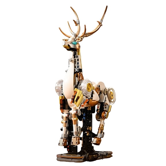 Honchoes Mechanical Deer Building Blocks Set Compatible with Lego Animal Decor Gift for Adults 918 Pcs