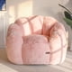 thumbnail image 1 of Puf MAXYOYO, con forma floral, piel sintética, rosa, individual, 1 of 9