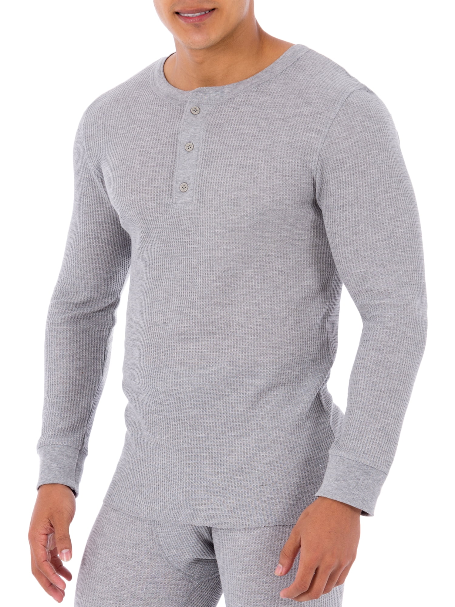 Fruit of the Loom Mens Classic Thermal Henley Top
