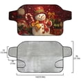 thumbnail image 5 of Xoenoiee Christmas Snowmman Candy Bell Bow Print Car Windshield Snow Cover, Christmas Decoration Weatherproof Winter Accessories for Ice & Sleet Winter, Sun, Frost, Universal Fits for Truck SUV Van, 5 of 7