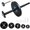 Black, variant on PVC Pipe Internal Cutter Set – 360° Rotating Cutter, adjustable depth gauge, 5 HSS Saw Blades & Hex Key Shaftand 2 mandrels, portable PVC/ABS pipe cutter forinternal cutting (White, 7inch)