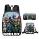 thumbnail image 5 of 3 unids/set juego mochila estuche de bolígrafo bolsa de almuerzo conjunto periférico de dibujos animados estudiante mochila suministros de aprendizaje regalos de cumpleaños, 5 of 5