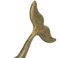thumbnail image 2 of Zeckos Bronze Cast Iron Whale Tail Decorative Garden Hose Wall Hook, 2 of 9