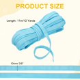 thumbnail image 2 of Uxcell 12 Yards Corset Boning Casing, 10mm / 3/8" Nylon Plush Boning for Sewing, Bra Cover Casing Band Tape for Lingerie Wedding Bridal Gown Dress Trousers Pants, Azul Claro, 2 of 6