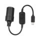 thumbnail image 1 of USB C to Cigarette Lighter Adapter Max Output 12V 1A Professional Durable with Booster Chip for LED Car Light Strips GPS, 1 of 5