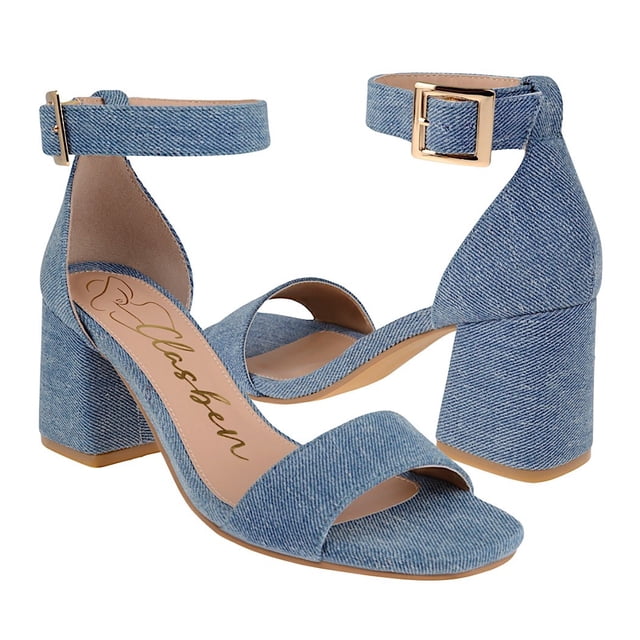 SANDALIAS DAMA CLASBEN HABANA TEXTIL AZUL Clasben HABANA