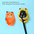 thumbnail image 1 of Homeer Plug Bracket Wall Plug Bracket Plug Storage Rack Cute Bear Self-Adhesive Plug Socket Holder Strong Load-Bearing Wall Bracket, 1 of 7
