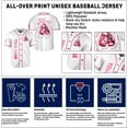 thumbnail image 5 of Personalized Breast Cancer Awareness Baseball Jersey Shirts, Pink Breast Cancer Shirts for Women, Pink Ribbon Cancer Shirt (2XL), 5 of 7