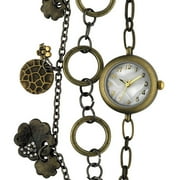 Women's Gold Tone Vintage Valletta Charm Bracelet Watch