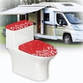 thumbnail image 6 of HELLHERO Candy Cane Cozy Lid Cover Set for Toilet Soft Stretch for Hotel, 6 of 8