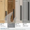 thumbnail image 4 of Amerock Merced 3-3/4 inch (96mm) Center-to-Center Matte Black Cabinet Pull, 4 of 7
