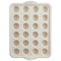Trudeau Structured Silicone 24 Count Mini Muffin Pan, Multi-Color Confetti, Dishwasher Safe