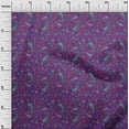 thumbnail image 2 of oneOone Silk Tabby Fabric Leaves|Floral & Paisley Block Printed Craft Fabric BTY 42 Inch Wide, 2 of 4