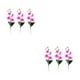 thumbnail image 2 of Ambiente vibrante de plástico Toystoory 3 piezas flores de orquídeas artificiales tridimensionales quad Blanco violeta 2Conjunto, 2 of 6