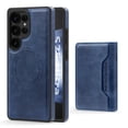 thumbnail image 3 of Wallet Case for Samsung Galaxy S25 Ultra Compatible with Mag-Safe for Men Women, Detachable Magnetic 2-in-1 PU Leather Wallet Phone Case Cover with Folio Card Slot Holder, Blue, 3 of 10