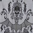 thumbnail image 3 of Cenefa de cortina para chimenea con flecos y calavera de murciélago de punto para Halloween, 3 of 4