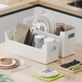 thumbnail image 5 of Yesbay Wall Mount Storage Rack with Handle Multipurpose Countertop Storage Holder Kitchen Organizer Shelf, 5 of 8
