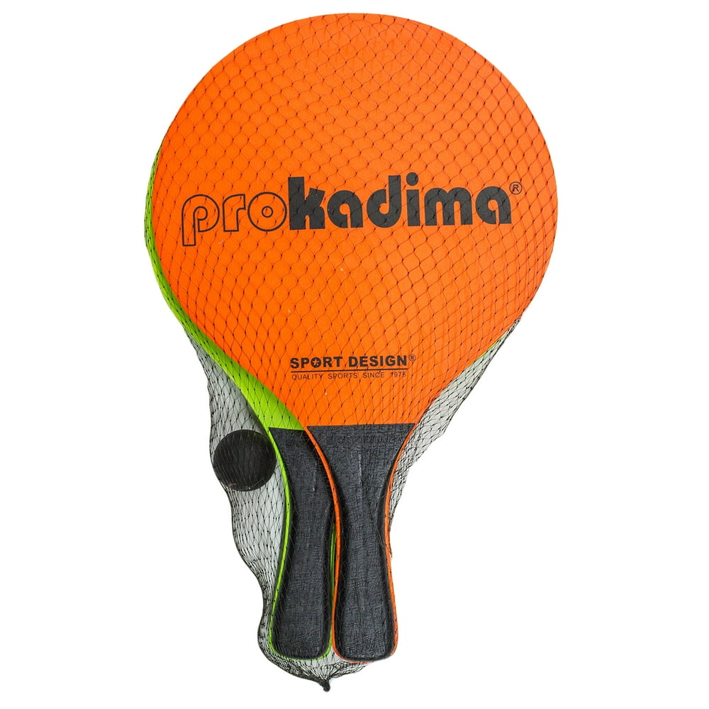 Pro Kadima Beach Paddles (Neon Green/Orange)