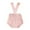 Pink, variant on LIIPEE Girls Boys Casual Shorts Summer Comfort Solid Color V Back Suspender Shorts Child Trendy Daily Shorts,White,6-9 Months
